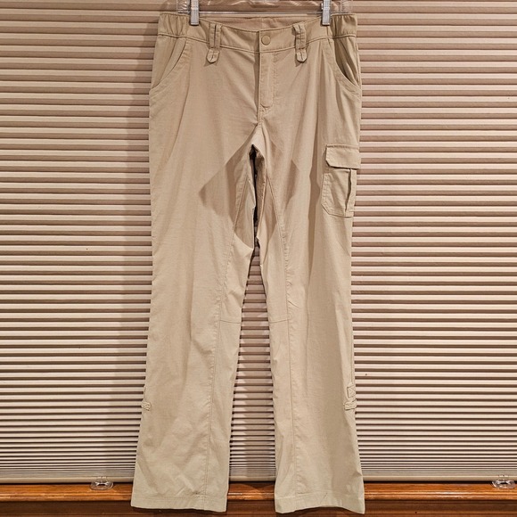 Duluth Trading Co Pants - Duluth Trading Co Dry on the Fly Cargo Pants Womens 6x33 Tan Hiking Stretch